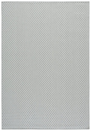 Safavieh Terrace Modern Grey & Ivory Power-Loomed Rug From Turkey — Low-Profile Geometric, Durable Fade-Resistant 4'-0" x 6'-0" TER804F-4