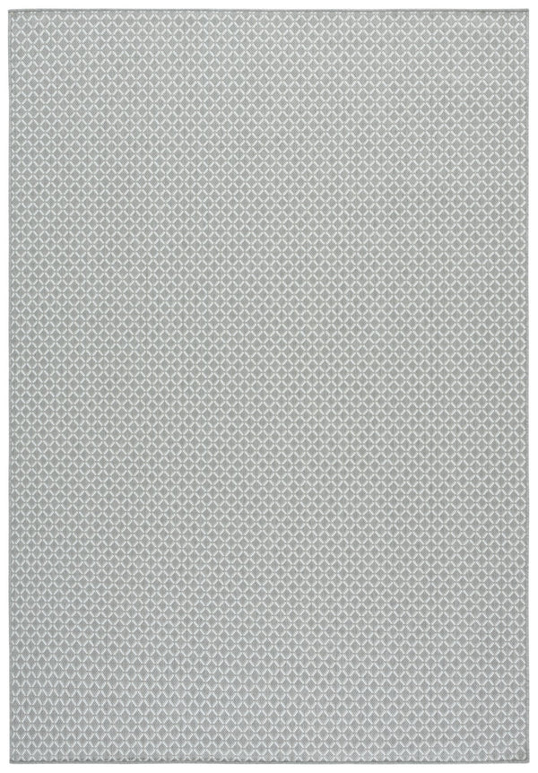 Safavieh Terrace Modern Grey & Ivory Power-Loomed Rug From Turkey — Low-Profile Geometric, Durable Fade-Resistant 4'-0" x 6'-0" TER804F-4