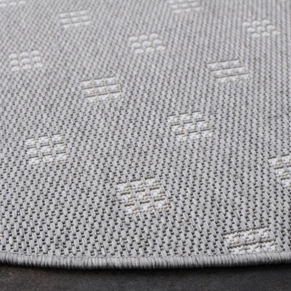 Safavieh Terrace Round Polypropylene Outdoor Indoor Rug Geometric Contemporary Low Pile Turkey TER804F-7R
