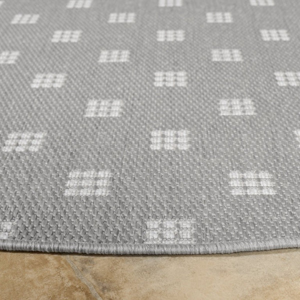 Safavieh Terrace Round Polypropylene Outdoor Indoor Rug Geometric Contemporary Low Pile Turkey TER804F-7R