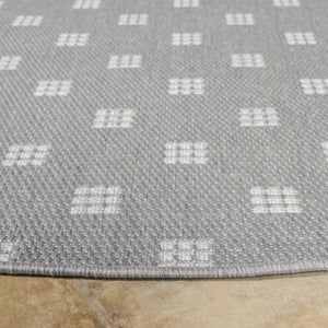 Safavieh Terrace Round Polypropylene Outdoor Indoor Rug Geometric Contemporary Low Pile Turkey TER804F-7R