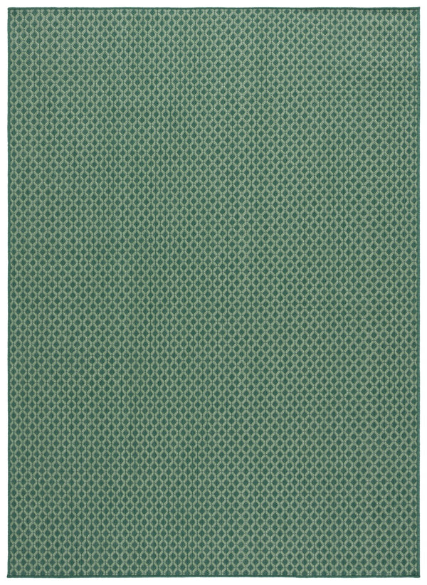 Safavieh Terrace Power-Loomed Turkish Area Rug In Dark & Light Green Geometric Pattern — Durable, Fade-Resistant 5'-3" x 7'-6" TER804Y-5
