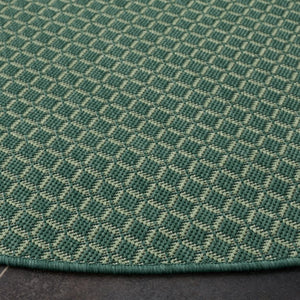 Safavieh Terrace Bold Geometric Round Rug Power Loomed Polypropylene for Patio or Dining TER804Y-7R