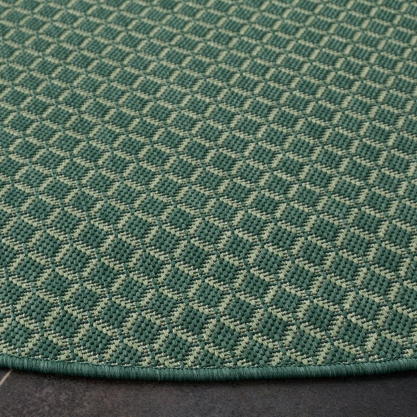 Safavieh Terrace Bold Geometric Round Rug Power Loomed Polypropylene for Patio or Dining TER804Y-7R