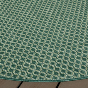 Safavieh Terrace Bold Geometric Round Rug Power Loomed Polypropylene for Patio or Dining TER804Y-7R