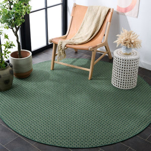 Safavieh Terrace Bold Geometric Round Rug Power Loomed Polypropylene for Patio or Dining TER804Y-7R