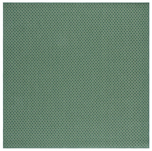 Safavieh Terrace Two-Tone Green Geometric Square Polypropylene Rug for Patio or Dining Room TER804Y-7SQ