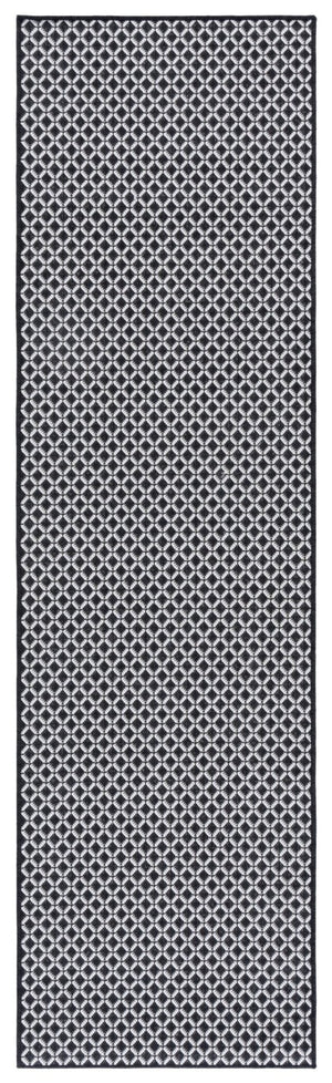 Safavieh Terrace Geometric Ring Motif Indoor Outdoor Runner Rug in Polypropylene Low Pile TER804Z-28
