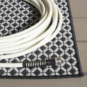 Safavieh Terrace Geometric Ring Motif Indoor Outdoor Runner Rug in Polypropylene Low Pile TER804Z-28