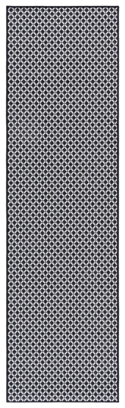 Safavieh Terrace Geometric Ring Motif Indoor Outdoor Runner Rug in Polypropylene Low Pile TER804Z-28