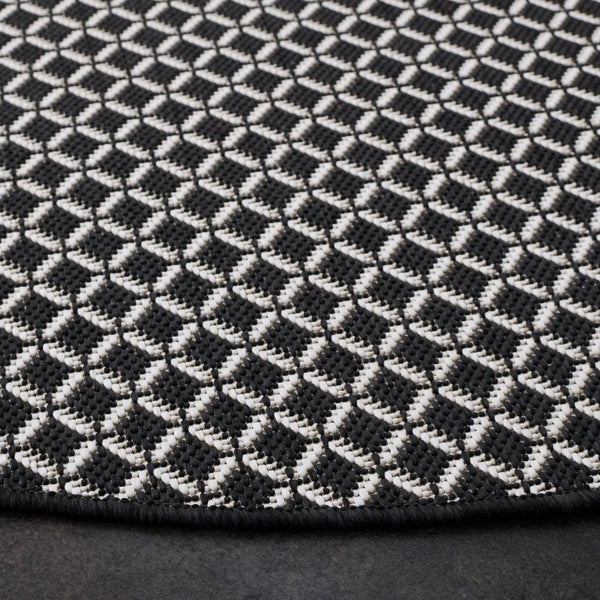 Safavieh Terrace Bold Geometric Round Polypropylene Rug for Indoor Outdoor Living Spaces TER804Z-7R