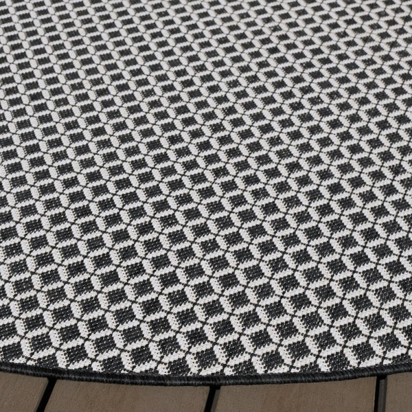 Safavieh Terrace Bold Geometric Round Polypropylene Rug for Indoor Outdoor Living Spaces TER804Z-7R