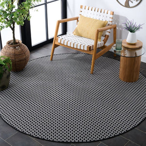 Safavieh Terrace Bold Geometric Round Polypropylene Rug for Indoor Outdoor Living Spaces TER804Z-7R