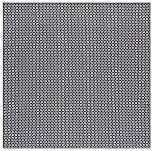 Safavieh Terrace Modern Turkish Black And White Geometric Rug — Low-Pile Durable Polypropylene Accent Mat For Entryways 4'-0" x 6'-0" TER804Z-4