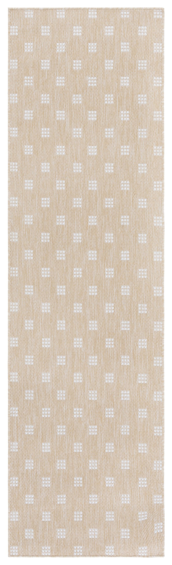Safavieh Terrace Low-Profile Beige & Ivory Geometric Rug — Durable Polypropylene, Fade-Resistant, Outdoor Ready 4'-0" x 6'-0" TER806B-4