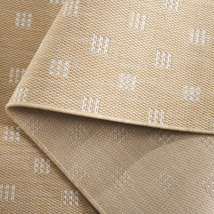 Safavieh Terrace Low-Profile Beige & Ivory Geometric Rug — Durable Polypropylene, Fade-Resistant, Outdoor Ready 4'-0" x 6'-0" TER806B-4