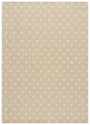 Safavieh Terrace Low-Profile Beige & Ivory Geometric Rug — Durable Polypropylene, Fade-Resistant, Outdoor Ready 4'-0" x 6'-0" TER806B-4