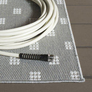 Safavieh Terrace Power Loomed Polypropylene Runner Rug Geometric Grid Indoor Outdoor Gray 2'-3" x 8'-0" TER806F-28