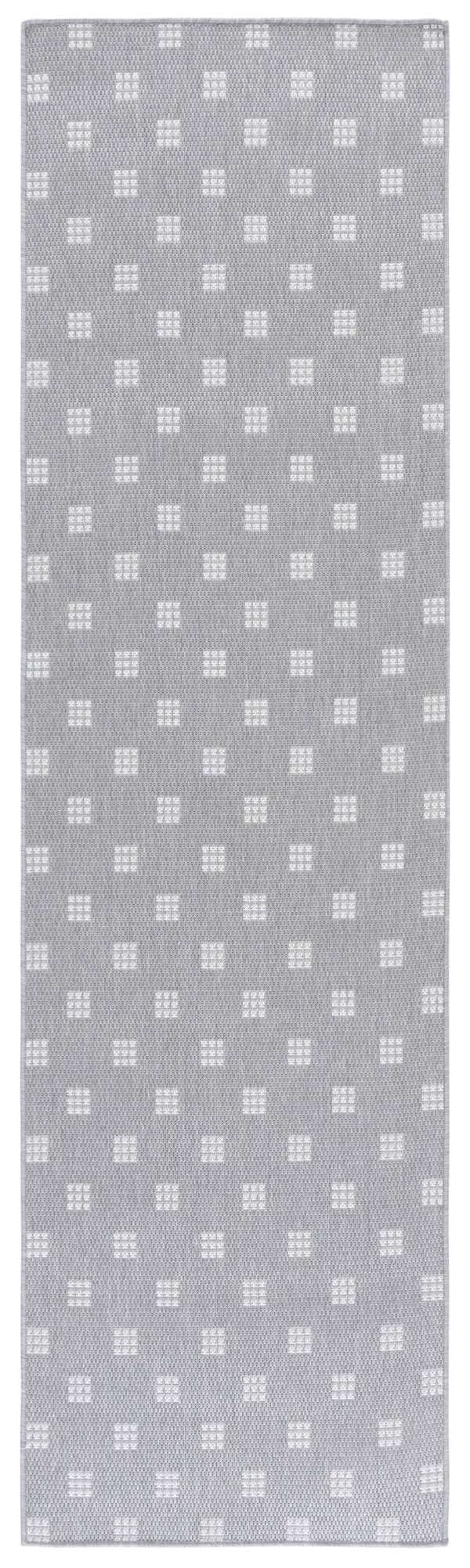 Safavieh Terrace Low-Profile Grey And Ivory Geometric Indoor/Outdoor Rug — Durable Polypropylene, Fade-Resistant 5'-3" x 7'-6" TER806F-5