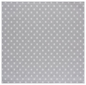 Safavieh Terrace Power Loomed Polypropylene Runner Rug Geometric Grid Indoor Outdoor Gray 6'-7" x 6'-7" Square TER806F-7SQ