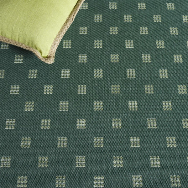 Safavieh Terrace Power Loomed Polypropylene Runner Rug Geometric Grid Indoor Outdoor Green 2'-3" x 8'-0" TER806Y-28