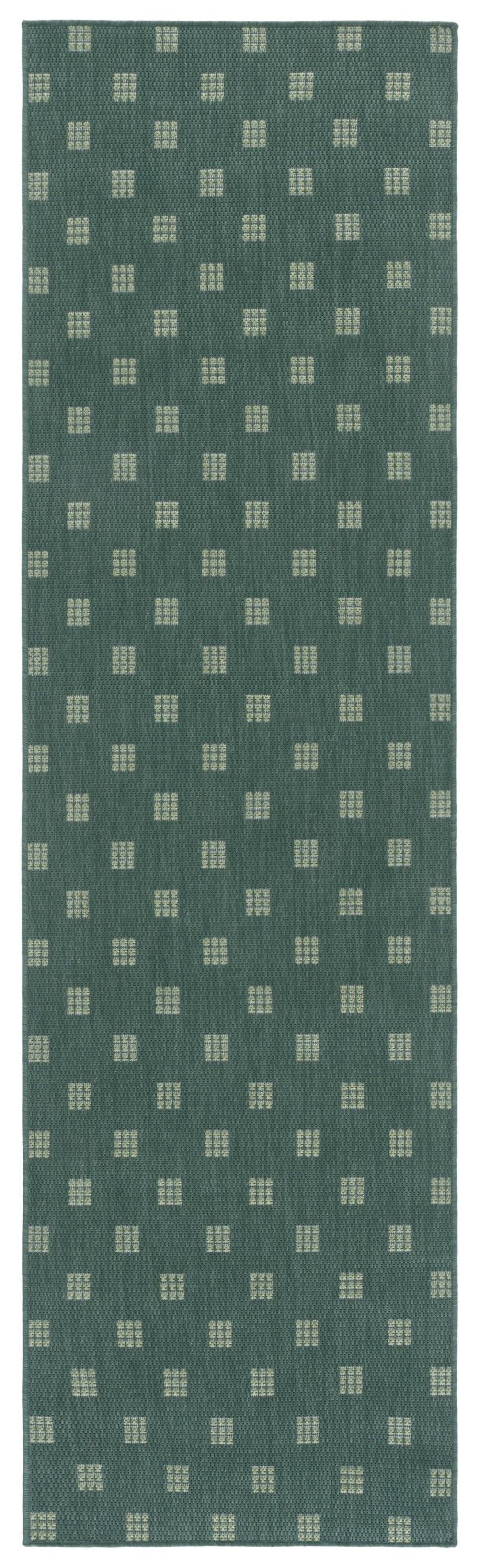 Safavieh Terrace Modern Geometric Dark And Light Green Area Rug — Durable Power-Loomed Polypropylene For Indoor/Outdoor Use 8'-0" x 10'-0" TER806Y-8