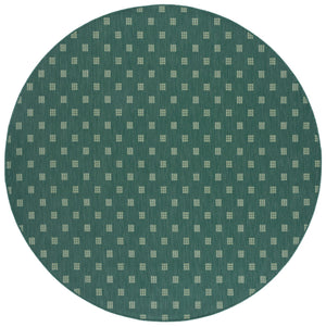 Safavieh Terrace Power-Loomed Outdoor/Indoor Rug In Dual Green Grid — Fade & Stain Resistant Modern Style 5'-3" x 7'-6" TER806Y-5