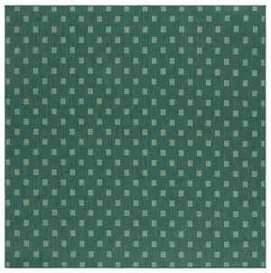 Safavieh Terrace Power Loomed Polypropylene Runner Rug Geometric Grid Indoor Outdoor Green 6'-7" x 6'-7" Square TER806Y-7SQ