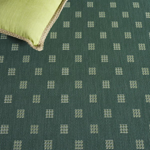 Safavieh Terrace Power Loomed Polypropylene Runner Rug Geometric Grid Indoor Outdoor Green 6'-7" x 6'-7" Square TER806Y-7SQ