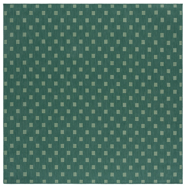 Safavieh Terrace Modern Geometric Dark And Light Green Area Rug — Durable Power-Loomed Polypropylene For Indoor/Outdoor Use 8'-0" x 10'-0" TER806Y-8