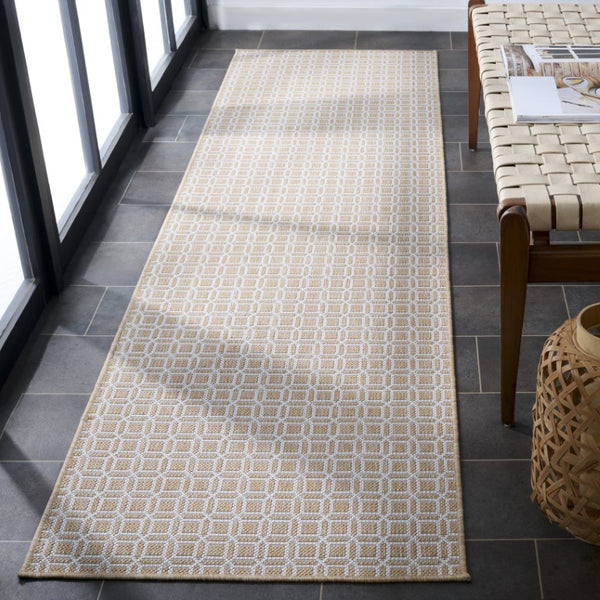Safavieh Terrace Geometric Lattice Polypropylene Runner Rug for Indoor Outdoor Hallway Use TER808B-28