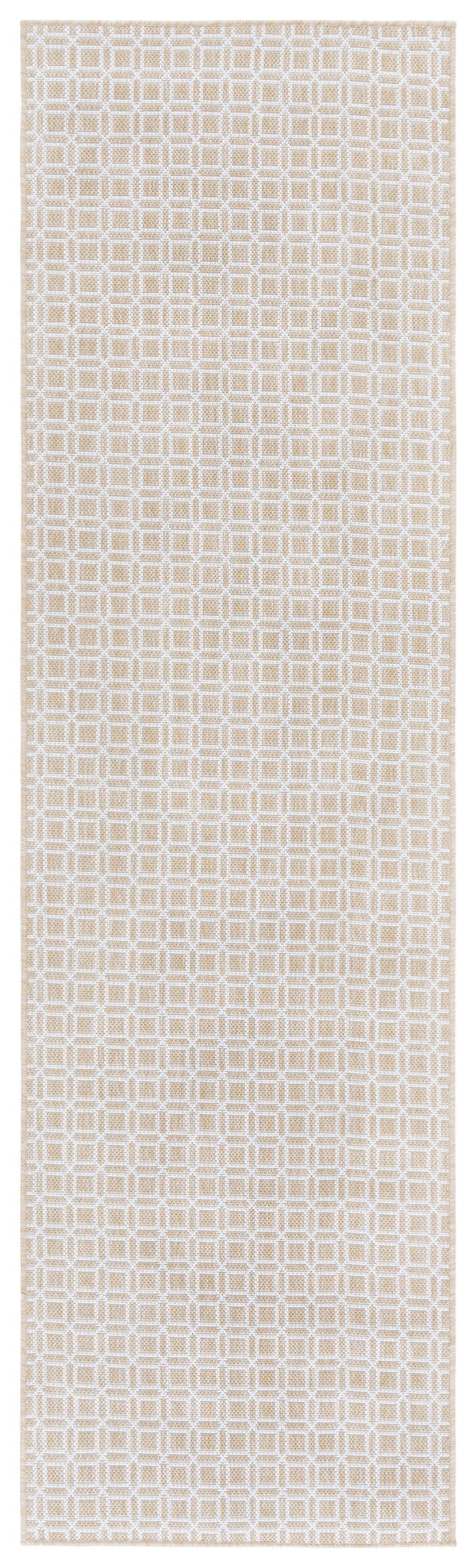 Safavieh Terrace Durable Beige & Ivory Geometric Rug — Indoor/Outdoor Low-Profile Polypropylene Accent Runner 5'-3" x 7'-6" TER808B-5