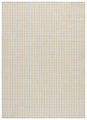 Safavieh Terrace Durable Beige & Ivory Geometric Rug — Indoor/Outdoor Low-Profile Polypropylene Accent Runner 5'-3" x 7'-6" TER808B-5