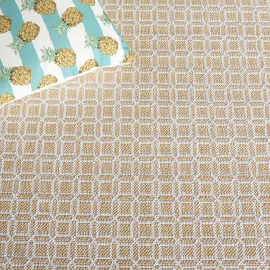 Safavieh Terrace Lattice Polypropylene Area Rug Power Loomed Neutral Geometric for Indoor Outdoor Use TER808B-7SQ