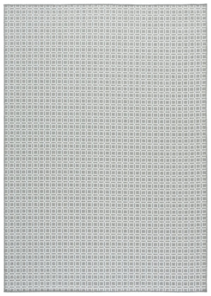 Safavieh Terrace Low-Profile Ivory Grey Geometric Rug — Durable Power-Loomed Polypropylene, Indoor/Outdoor Use 8'-0" x 10'-0" TER808F-8