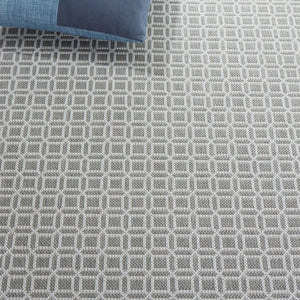 Safavieh Terrace Geometric Indoor Outdoor Area Rug Power Loomed Polypropylene for Modern Living TER808F-7SQ