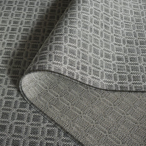 Safavieh Terrace Low-Profile Grey Geometric Area Rug — Durable Polypropylene, All-Weather Fade & Stain Resistant 5'-3" x 7'-6" TER808H-5
