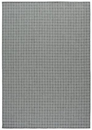 Safavieh Terrace Polypropylene Area Rug — Power-Loomed In Turkey, Grey Geometric Pattern, Indoor/Outdoor Durable 4'-0" x 6'-0" TER808H-4