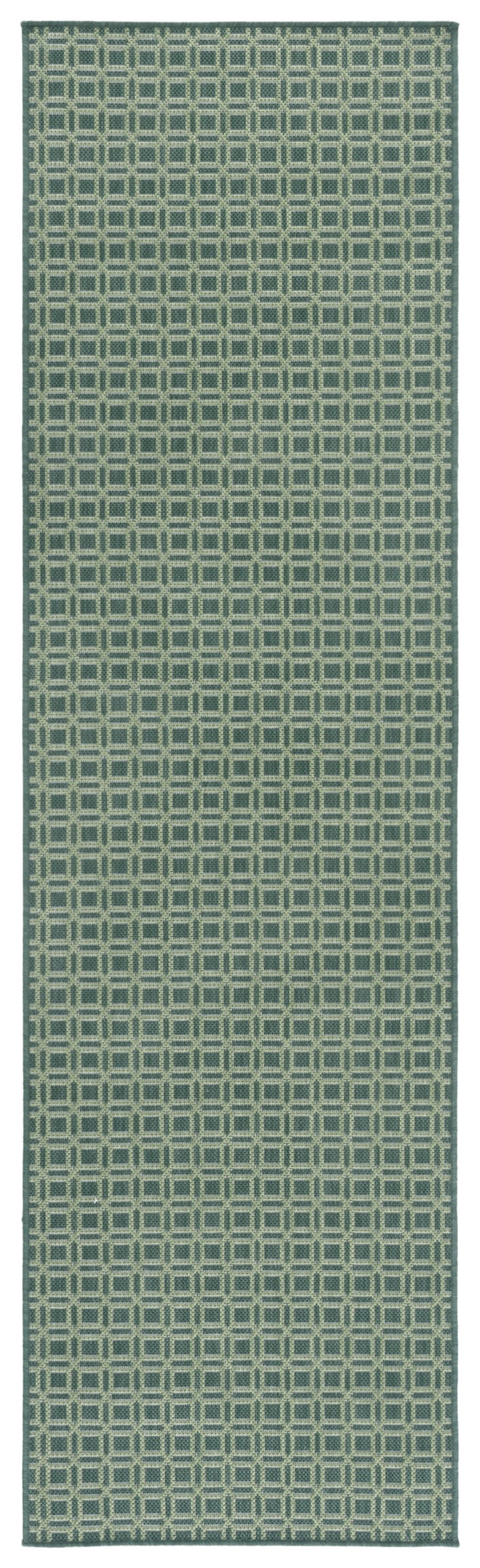 Safavieh Terrace Rug With Modern Geometric Pattern In Dark & Light Green — Durable, Low-Profile, Fade-Resistant 8'-0" x 10'-0" TER808Y-8