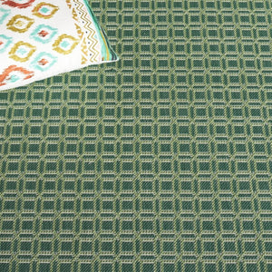 Safavieh Terrace Power-Loomed Polypropylene Runner Geometric Forest Tones for Patio or Entryway TER808Y-28