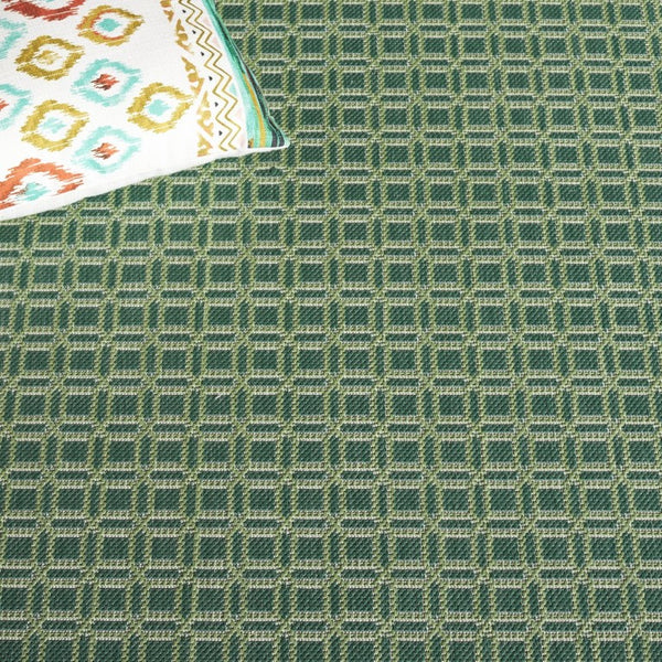 Safavieh Terrace Power-Loomed Polypropylene Runner Geometric Forest Tones for Patio or Entryway TER808Y-28