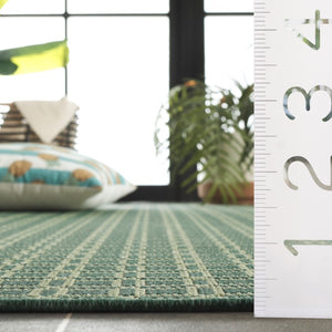 Safavieh Terrace Power-Loomed Polypropylene Runner Geometric Forest Tones for Patio or Entryway TER808Y-28