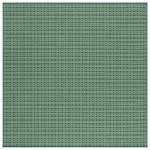 Safavieh Terrace Geometric Polypropylene Square Rug Two-Tone Green for Patio or Living Room TER808Y-7SQ