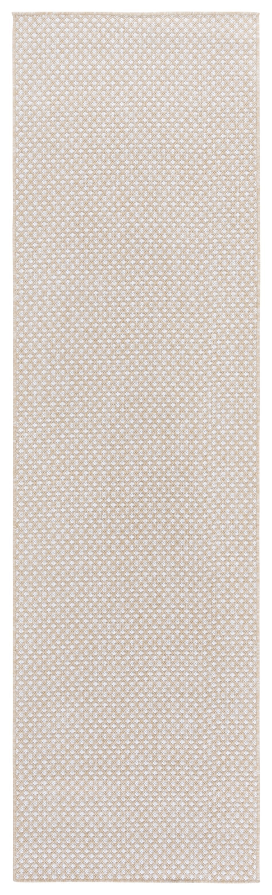 Safavieh Terrace Elegant Beige & Ivory Geometric Area Rug, Low-Profile 1/4" Pile, Durable Polypropylene For Indoors Outdoors 4'-0" x 6'-0" TER810B-4