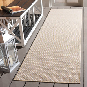Safavieh Terrace Power-Loomed Polypropylene Runner Rug with Geometric Pattern for Hallways Beige 2'-3" x 8'-0" TER810B-28