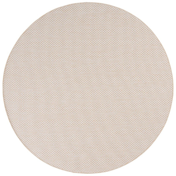 Safavieh Terrace Power-Loomed Polypropylene Runner Rug with Geometric Pattern for Hallways Beige 6'-7" x 6'-7" Round TER810B-7R