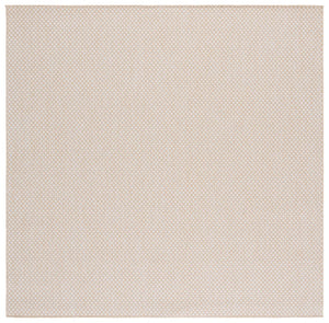 Safavieh Terrace Power-Loomed Polypropylene Runner Rug with Geometric Pattern for Hallways Beige 6'-7" x 6'-7" Square TER810B-7SQ