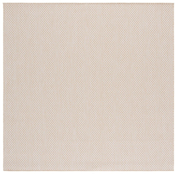 Safavieh Terrace Power-Loomed Polypropylene Runner Rug with Geometric Pattern for Hallways Beige 6'-7" x 6'-7" Square TER810B-7SQ
