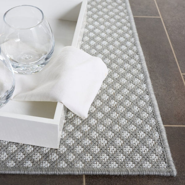 Safavieh Terrace Power-Loomed Polypropylene Runner Rug with Geometric Pattern for Hallways Gray 2'-3" x 8'-0" TER810F-28
