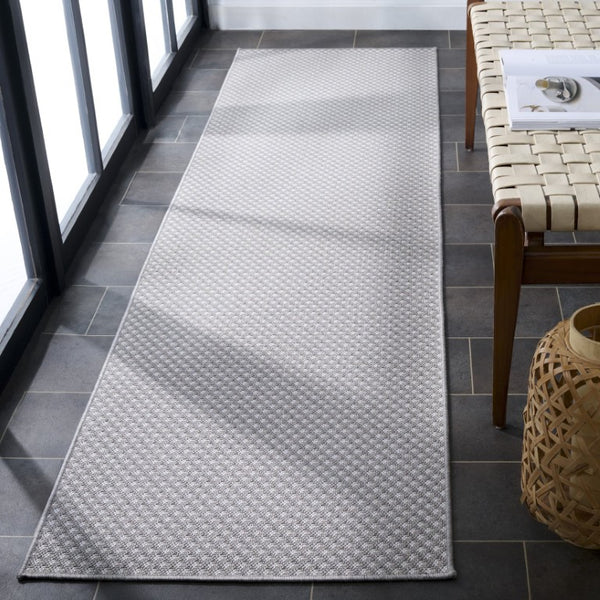 Safavieh Terrace Power-Loomed Polypropylene Runner Rug with Geometric Pattern for Hallways Gray 2'-3" x 8'-0" TER810F-28